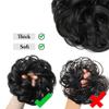 LPOCIKZADEC Messy bun Hair Piece, Matte Voluminous Synthetic Hair Tie for Women Hair Bun Wig Accessory,Hair bun Wig(Red) view 4