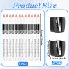 BOHUIZ 12Pcs White Barber Pencil with 2 Sharpener, Magic Hairline Pencils for Lineup Beard Shaping Beard Guide Pen Barber Chalk for Beards Hair Makeup Design for Men view 2