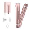 2 in 1 Women Electric Shaver Dual Head Bikini Trimmer for Women IPX7 Waterproof Wet & Dry Use Body Hair Trimmer Replaceable Hair Remover for Bikini Underarm Leg Arm Body Face, Pink view 1