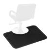 3x4.5ft Anti Fatigue Salon Mat for Hair Stylist,1/2" Thick Comfort Beauty Standing Mat,Hair Salon Floor Mats,Barber Shop Chair Mats,with Round Base,for Barbershop Spa Styling Equipment (Black) view 1