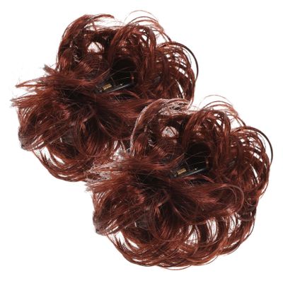 LIFKOME 2pcs Large Hairpin Hair Bun Clip Clip Hair Extensions for Women Curly Bun Women Ponytail Extension