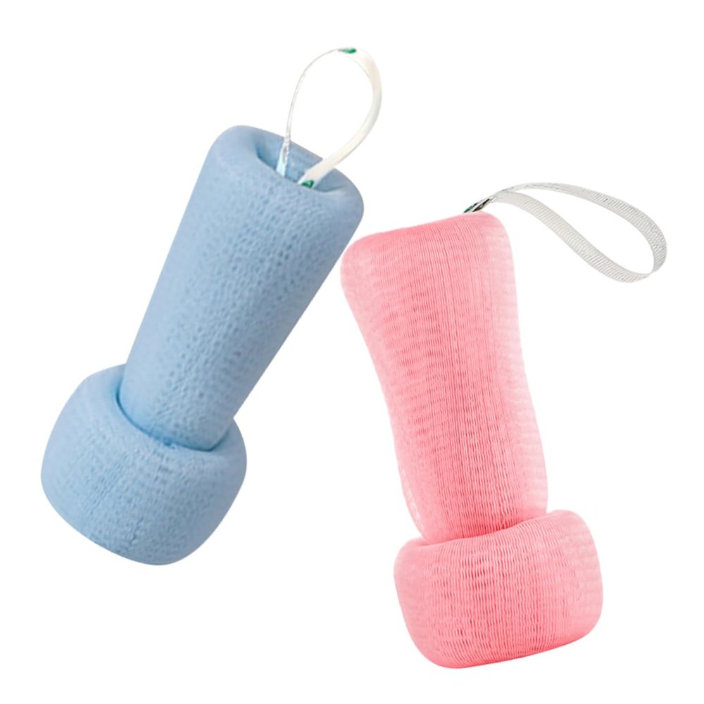 CALLARON 2pcs Face Exfoliant Cleansing Ball Foaming Mesh Body Scrubber Gentle Exfoliator for Face Body