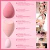 17PCS Makeup Sponge Set with 6PCS Powder Puff, 3PCS Mini Makeup Sponges, 3PCS Foundation Mini Make Up Sponge Puff and 1PCS Make Up Sponges Holder (Pink) view 3