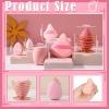 17PCS Makeup Sponge Set with 6PCS Powder Puff, 3PCS Mini Makeup Sponges, 3PCS Foundation Mini Make Up Sponge Puff and 1PCS Make Up Sponges Holder (Pink) view 4