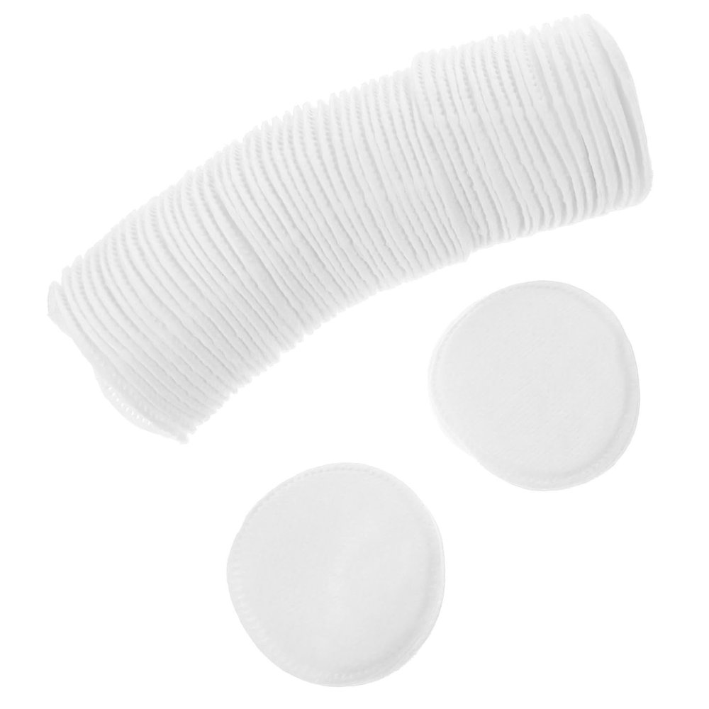 PACKOVE 200pcs Round Reusable Makeup Cleaning Pads Facial Cushions for Deep Cleansing for Eye Makeup Removal Convenient Travel Color