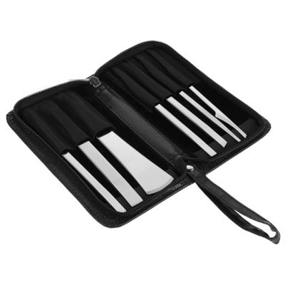 CALLARON 7-Piece Stainless Steel Pedicure Tool Set Foot Callus Remover and Dead Skin Remover Kit for Professional Use Includes Foot Grinding Tool for Home and Salon