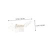 BIUDECO 2pcs Hair Combs for Brides Handmade Bridal Hair Accessories for Weddings Elegant Wedding Headpieces for Bride and Bridesmaids for Photography and Special Occasions view 2