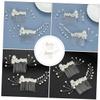 BIUDECO 2pcs Hair Combs for Brides Handmade Bridal Hair Accessories for Weddings Elegant Wedding Headpieces for Bride and Bridesmaids for Photography and Special Occasions view 4