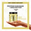 Cosmo Hair Care Gold Protein + Shea Butter Hair Mask 1000ml - 33.8 fl.oz, Fortifying, Intense Moisturizing, 3 in 1 Moisture, For Dry, Brittle, Dehydrated Hairs, Paraben Free, All Hair Types, Treatment view 3