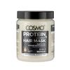 Cosmo Hair Care Black Protein + Coconut Hair Mask 1000ml - 33.8 fl.oz, Fortifying, Intense Moisturizing, 3 in 1 Repair, For Damage, Fragile Hairs, Paraben Free, All Hair Types, Treatment view 1