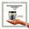 Cosmo Hair Care Black Protein + Coconut Hair Mask 1000ml - 33.8 fl.oz, Fortifying, Intense Moisturizing, 3 in 1 Repair, For Damage, Fragile Hairs, Paraben Free, All Hair Types, Treatment view 3