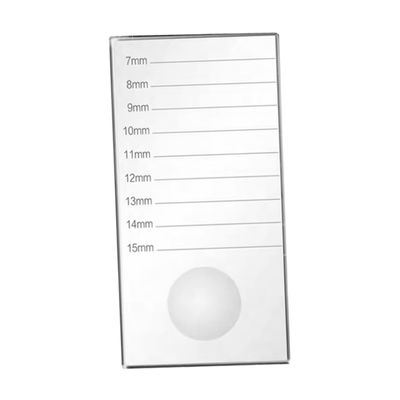 Crystal Glass Eyelash Extension Board with Scale for Selected False Lashes