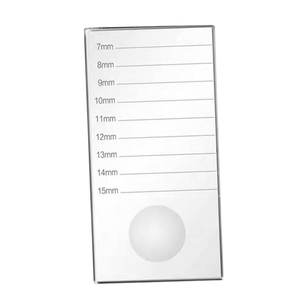 Crystal Glass Eyelash Extension Board with Scale for Selected False Lashes