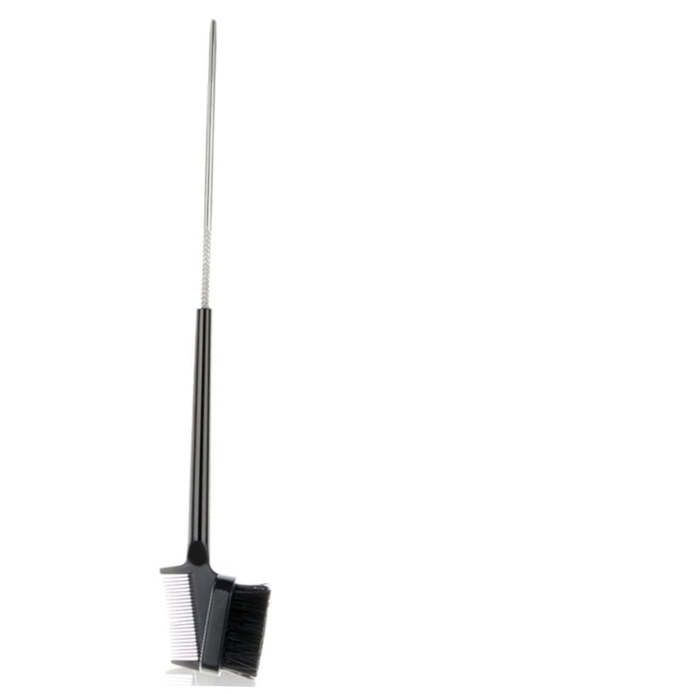 BIUDECO 2pcs Dual Purpose Eyebrow Comb Eyelash Brush Durable Black Makeup Tool for Women Travel-friendly Design Comfortable Material for Salon and Home Use
