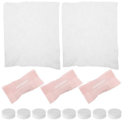 FOYTOKI Individual Face Towels Compressed Travel Wash Cloths Disposable Fuzzy Hand Towels Gentle for Hiking Business Trips
