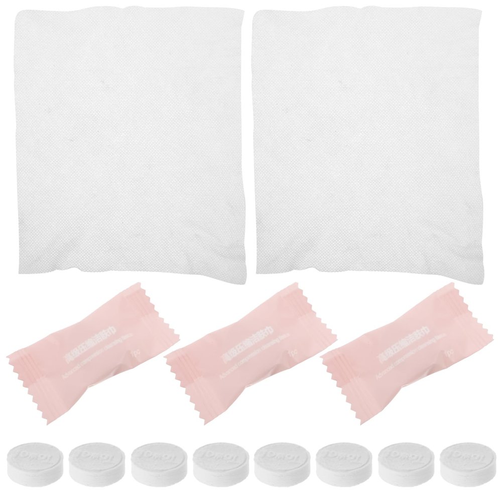 FOYTOKI Individual Face Towels Compressed Travel Wash Cloths Disposable Fuzzy Hand Towels Gentle for Hiking Business Trips