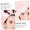 BIUDECO Microfiber Absorbent Shower Cap for Long Hair Quick Dry Hair Drying Cap Reusable Bathing Turban Women's Wrap Towel Comfortable view 4