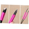 BIUDECO Pack Stainless Steel Eyebrow Clamp Tweezers Safe Hair Removal Tool for Shaping False Lashes Compact Easy to Clean view 3
