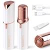 Facial Hair Removal for Women | Upper Lip Mustache Remover Device Face Shaver Woman Chin Peach Fuzz Electric Trimmer Dermaplane Female Razor Ladies Tweezers Lady Epilator Girls by VISOFO (White) view 1