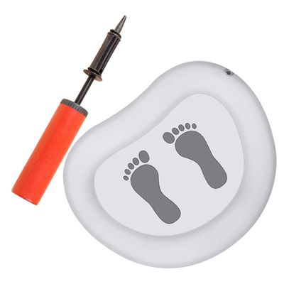 PACKOVE Swimming Pool Foot Bath Tray Inflatable for Pedicure Bath for above Ground Inflatable Pools Easy to Clean Portable