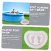 PACKOVE Swimming Pool Foot Bath Tray Inflatable for Pedicure Bath for above Ground Inflatable Pools Easy to Clean Portable view 4