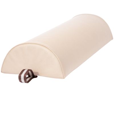 Master Massage 9" Large Half Round Bolster Pillow Cushion Premium Semi-Round Support for Massage Tables, 9"x26", Cream Ideal for Comfort & Positioning
