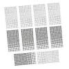 Artibetter 10pcs Self-Adhesive Body Gems Stickers for Face Eyes Nails Sparkling Rhinestone Decorations for Makeup Parties Festivals Unique Accessories White Black view 1