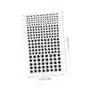 Artibetter 10pcs Self-Adhesive Body Gems Stickers for Face Eyes Nails Sparkling Rhinestone Decorations for Makeup Parties Festivals Unique Accessories White Black view 2