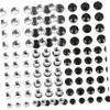 Artibetter 10pcs Self-Adhesive Body Gems Stickers for Face Eyes Nails Sparkling Rhinestone Decorations for Makeup Parties Festivals Unique Accessories White Black view 3