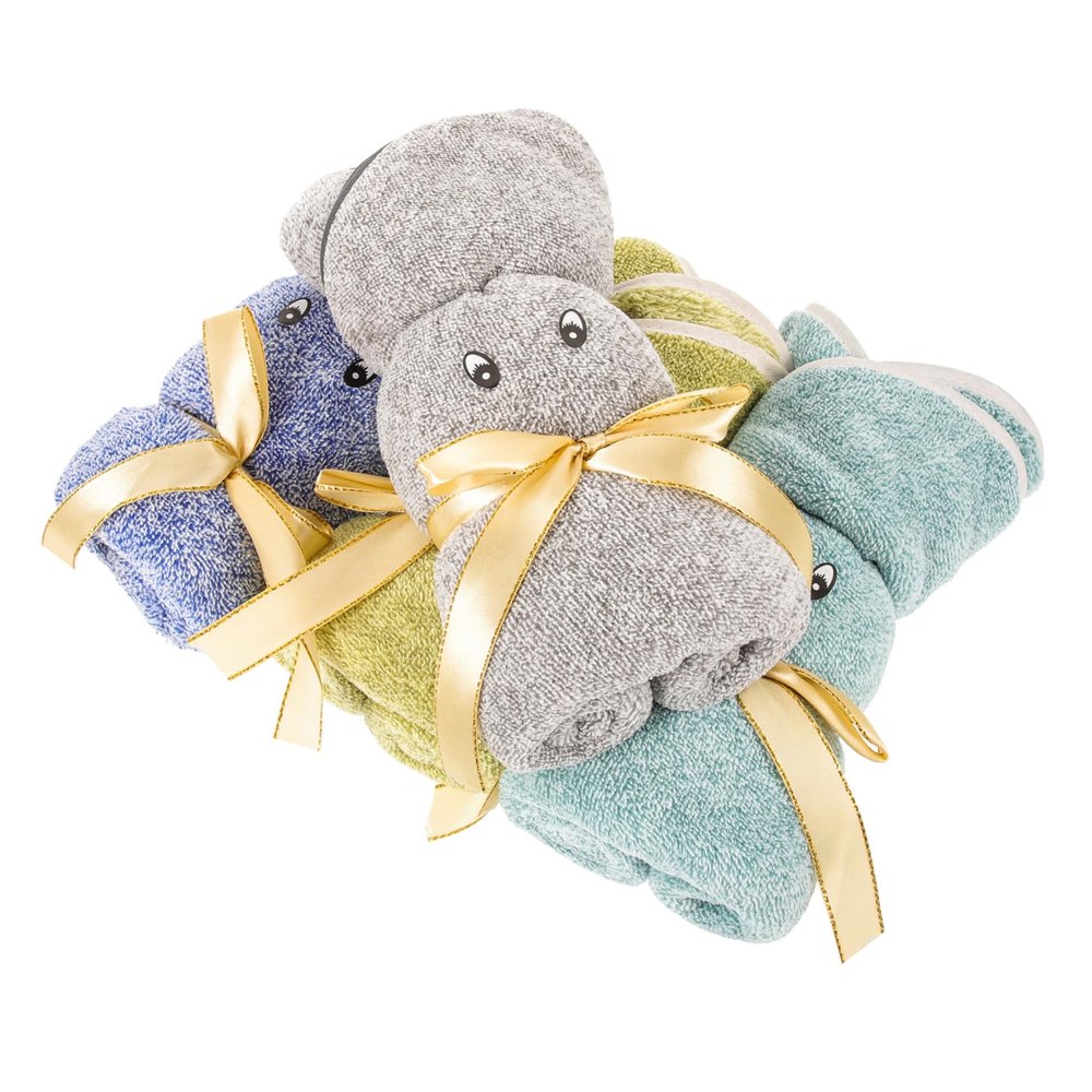 BRIGHTFUFU 4pcs Bunny Shape Makeup Remover Cloths Soft Face Towels for Bath Reusable Snuggle Bath Newborn