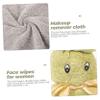 BRIGHTFUFU 4pcs Bunny Shape Makeup Remover Cloths Soft Face Towels for Bath Reusable Snuggle Bath Newborn view 3