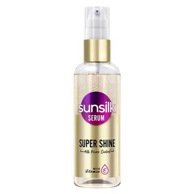Sun..silk Super Shine Hair Serum For Dry frizzy Hair, Vitamin E Nourishment, 48 hour frizz free, non-sticky, 100ml