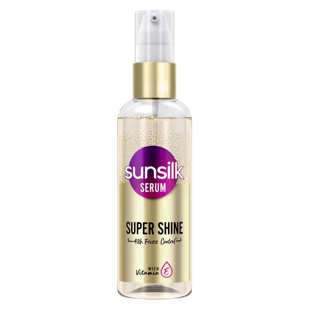 Sun..silk Super Shine Hair Serum For Dry frizzy Hair, Vitamin E Nourishment, 48 hour frizz free, non-sticky, 100ml