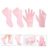 EXQUIMEUBLE Moisturizing Foot Gloves Set Callus Remover Socks for Dry Rough Skin Foot Exfoliator Cracked Heel Treatment view 4