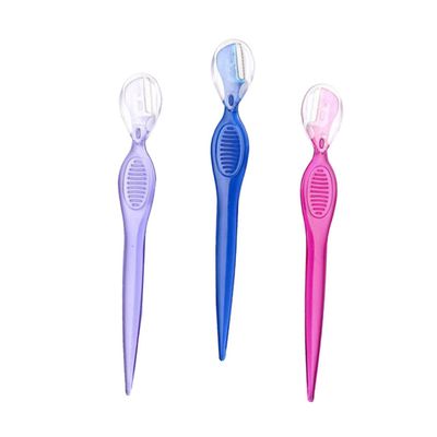LIFKOME 3pcs Stainless Steel Eyebrow Razors for Women Facial Razor Trimmer Portable Beauty Makeup Tools for Travel