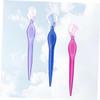 LIFKOME 3pcs Stainless Steel Eyebrow Razors for Women Facial Razor Trimmer Portable Beauty Makeup Tools for Travel view 3
