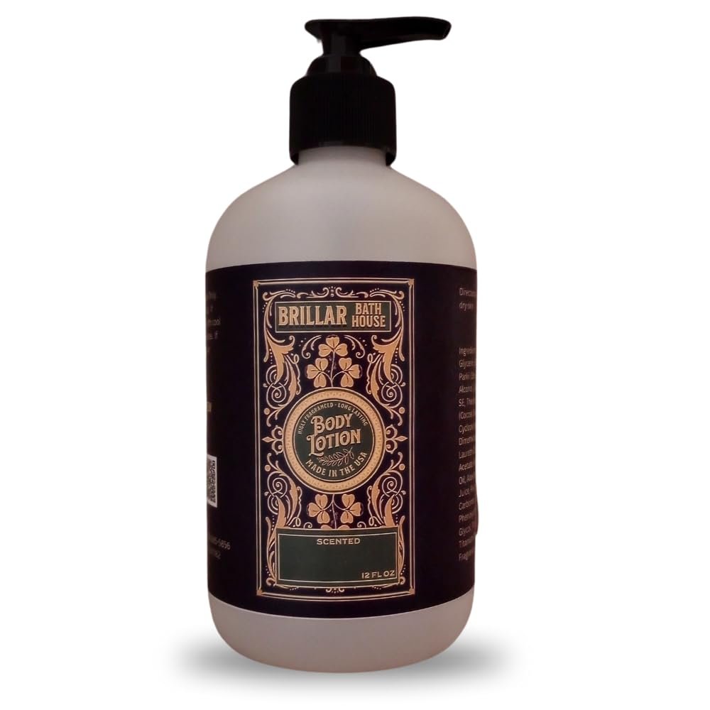 Brillar Bath House White Tea & Apricot Scented Shimmering Body Lotion, 12 Oz