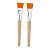 DONFAMDS 2pcs Professional Eye Mask Brush for Facial Wooden Face Mask Brush for Application Home Use view 1
