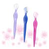 DECORNIJIA 3pcs Eyebrow Trimmers for Women Stainless Steel Facial Razors Beauty Makeup Tools Easy to Clean Travel-Friendly view 3