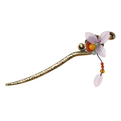 Ipetboom Vintage Chinese Hair Stick Set 2-Piece Retro Hairpin for Women Girls Long Hair Bun Holder Decorative Design