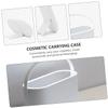SKISUNO 1pc Portable Makeup Storage Case Led Light Mirror Travel Cosmetic Organizer Multifunctional Carrying Case for Travel Gym and Family Use view 2