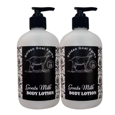 Golden Goat Farms Vanilla Caramel Coffee Scented Body Lotion with Goat's Milk, 12 Oz (2 Pack)