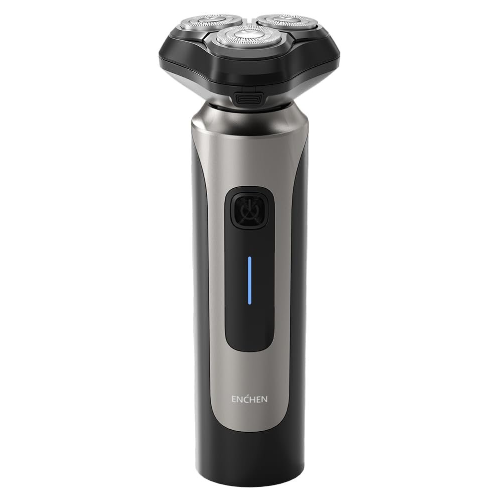 Beard Trimmer for Men, Enchen Blackstone 8 Wet Dry Shaver with 3D Flexible Head, Pop Up Trimmer, Water Proof Cordless Portable Shaver, Ideal Gift for Men