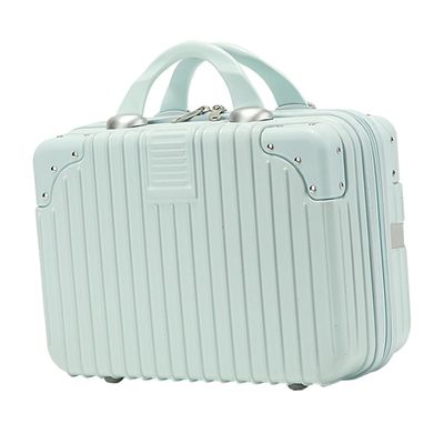 TEHAUX Cosmetic Suitcase Makeup Case Vintage Travel Storage Box for Makeup Organization Material for Use