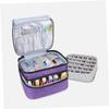 TOVINANNA 30grid Nail Travel Case for Nail Tech Compartment Organizer Bag Handle Polish Organizer Case view 3