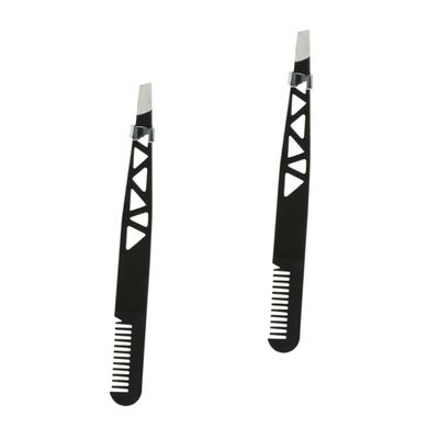 FOMIYES 2pcs Convenient Eyebrow Clamping Device Lightweight Tweezer for Shaping Makeup