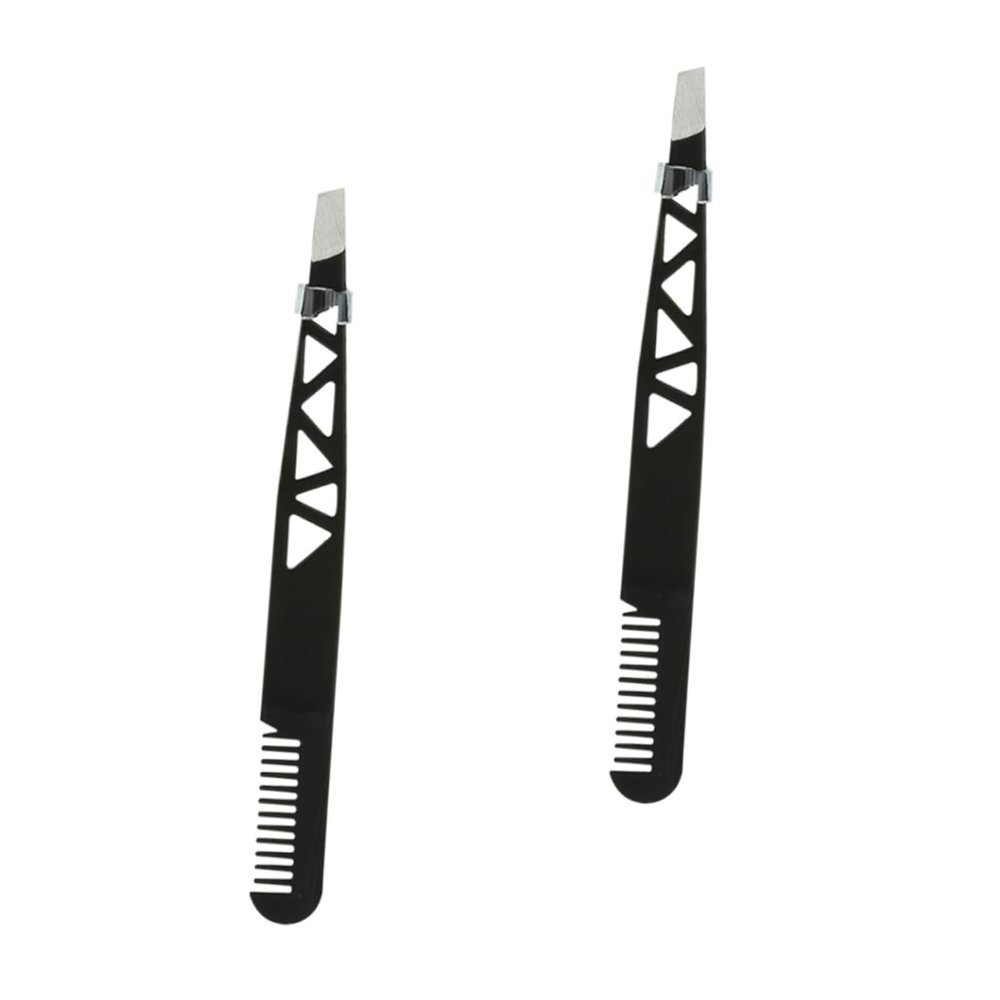 FOMIYES 2pcs Convenient Eyebrow Clamping Device Lightweight Tweezer for Shaping Makeup