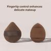 4/6 Pcs Finger Powder Puff Wet Dry Makeup Puff Chocolate Biscuit Powder Puff Beauty Makeup Tool Small Makeup Sponge view 3