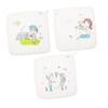 Abaodam 3pcs Washcloths Soft Towels for Face Hand Cleaning Reusable Burp Cloth for Boys and Girls view 1