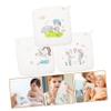 Abaodam 3pcs Washcloths Soft Towels for Face Hand Cleaning Reusable Burp Cloth for Boys and Girls view 3